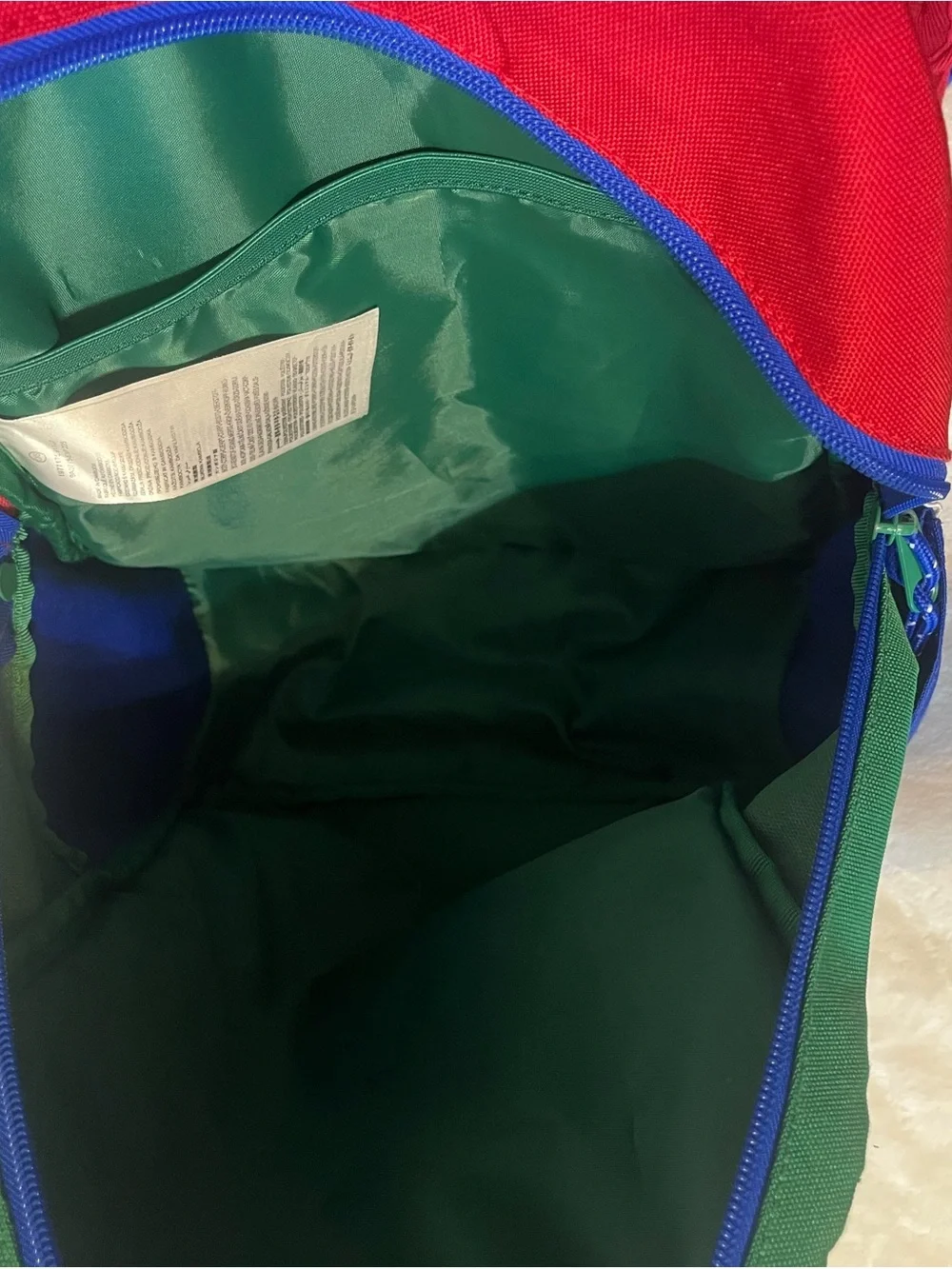 Jordan Kids Backpack and Lunch Bag Set - Blue, Green, Red